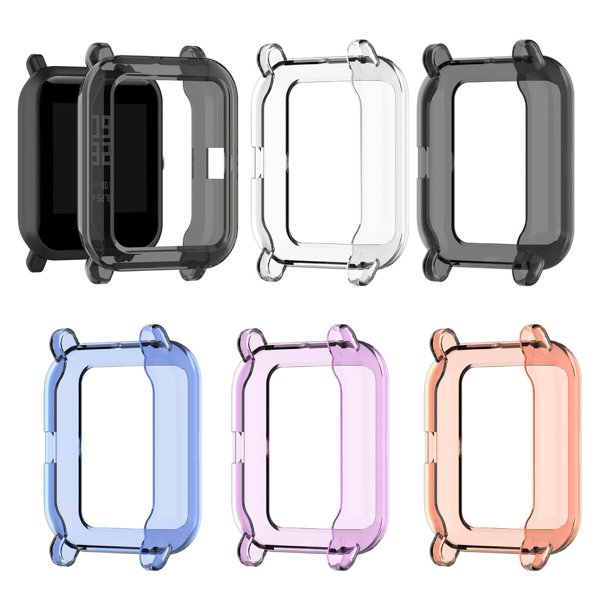 Gwong Electrónica Caseta de parachoques protectora de TPU transparente Shell para Xiaomi Huami Amazfit Bip Lite