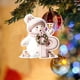 thumbnail image 3 of Snowman Letter Christmas Tree Holiday Decoration Pendant, Festive Ornament for Xmas Decor, Home Holiday Party Gift, Merry Snowman Hanging Decor, 3 of 6