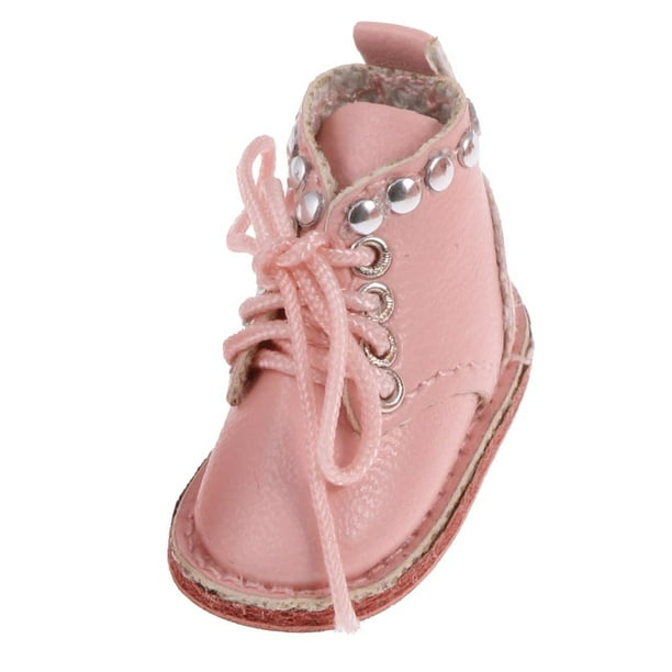 Botas con Cordones de material cuero para Accesorio de Ropa de Muñeca '' CUTICAT Zapatos de muñeca