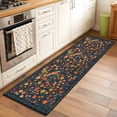 thumbnail image 2 of Boho Flowers 2'x6' Runner Rugs for Hallway Kitchen Bedside Non Slip Washable, Spring Abstract Watercolor Floral Leaf Entryway Rug Runners with Rubber Backing, Long Carpet Runner for Laundry Room, 2 of 8