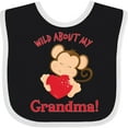 thumbnail image 3 of Inktastic Wild About My Grandma Boys or Girls Baby Bib, 3 of 4