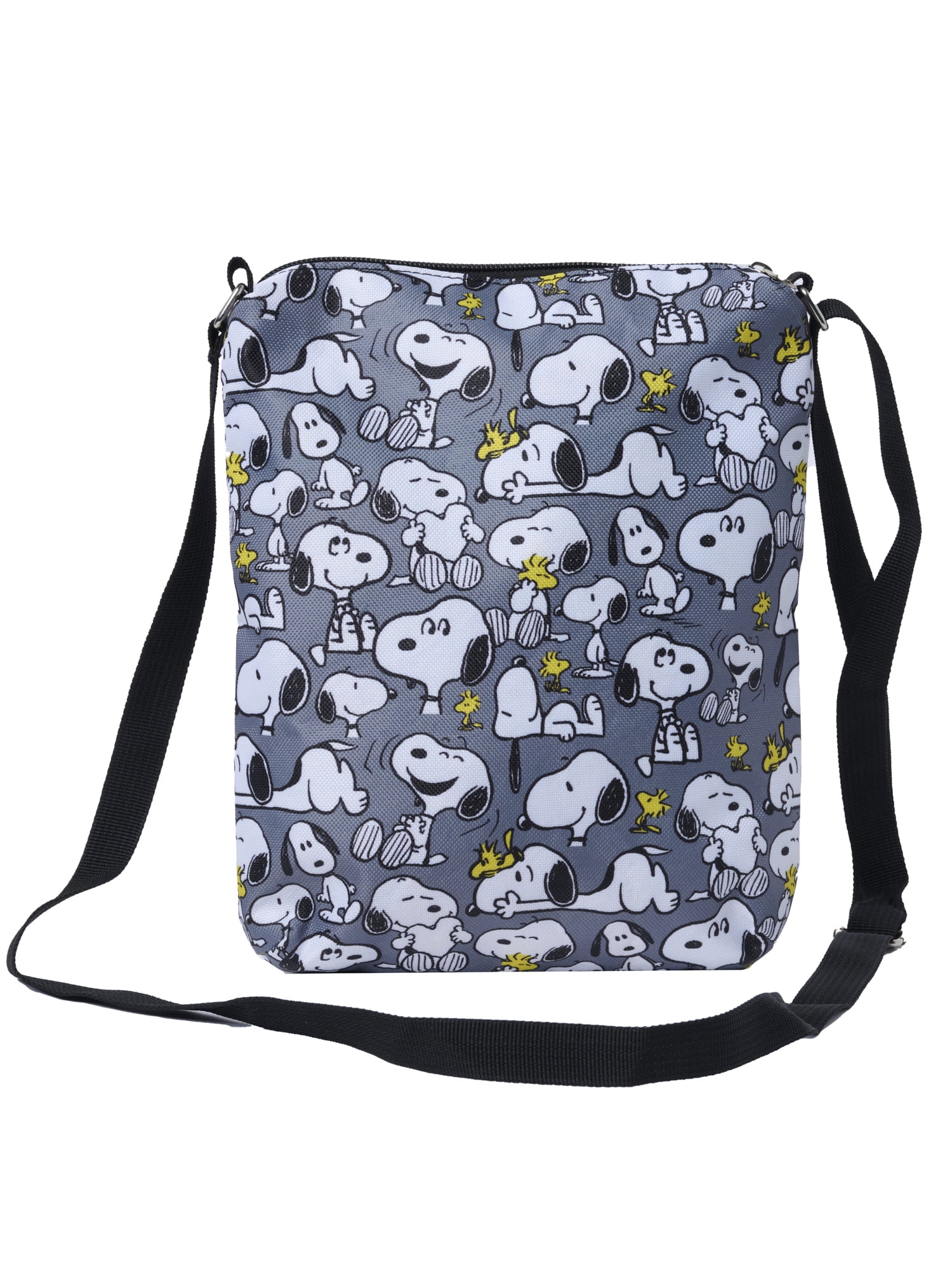 Women's Snoopy Passport Bag Travel Crossbody Purse Woodstock Passport Bag Gray
