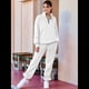 thumbnail image 5 of Conjuntos de Dos Piezas para Mujer: Jersey de Larga con Media Cremallera y Pantalón Deportivo Holgado con Bolsillos. XL, 5 of 8