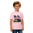 thumbnail image 4 of Hihipz Little Boys 4Th Of July T-Shirt America's 250Th Anniversary USA Flag Print Short Sleeve Crew Neck Patriotic Tee, 4 of 4