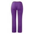 thumbnail image 6 of frariair Womens Yoga Pants with Pockets Plus Size Flare Leg Leggings Stretchy High Waisted Bootcut Wide Leg Yoga Pant Purple 1 PC, 6 of 8