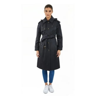 London Fog Women's Single Breasted Trench coat Regular and Plus