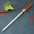 ZPAQI 10'' Chef Knife Sharpener Rod Sharpening Stick Honing Steel For
