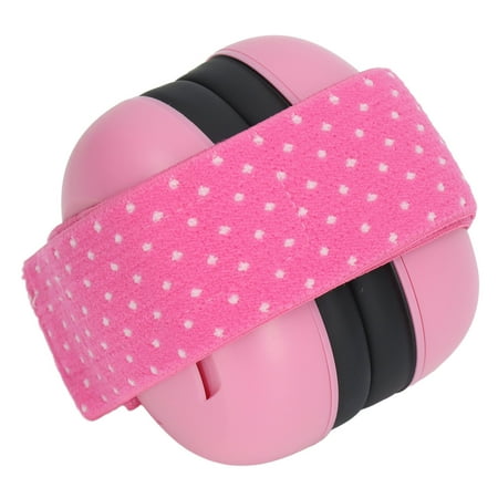 

Infant Ear Muffs Lightweight Baby Ear Protection Headphones Soft Padded Design Sound Blocking ABS With Elastic Headband For Home Pink