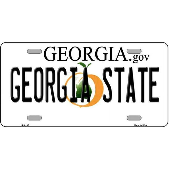 Georgia State Novelty Metal License Plate LP-6137 By Smart Blonde