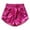 Rose red/1Pack, variant on Girls Metallic Hot Shiny Sparkly Dance Outfits Sport Atletic Yoga Fitness Shorts Pants 4-12 Years