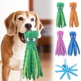 thumbnail image 3 of XEOVHV Whiskerspot Octopus Dog Toy,Eco-Friend Octopus Plush, Dance Octopus Squeaky Plush Dog Toys, Dogs Chew Toys for Aggressive Chewers, Made of Bite Resistance Material, No Stuffing (Green), 3 of 9