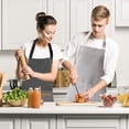 thumbnail image 2 of Delantales de Cocina, Mandiles de Cocina Mujer, Mandiles de Cocina Hombre, 2 Delantal de Cocina Impermeables, Delantal de Chef con Correa Ajustable para El Cuello para Hombre, 2 of 5