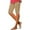 Khaki, variant on AherBiu Summer Shorts for Women Slim Fitted Elastic High Waisted Stretch Comfy Basic Layer Short Bottoms with Pockets