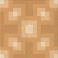 thumbnail image 1 of Ahgly Company Machine Washable Indoor Square Transitional Yellow Orange Area Rugs, 4' Square, 1 of 7
