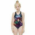 thumbnail image 3 of Demon Slayer Swimwear Kids' One-Piece Swimsuit Quick-Dry Cute Printed Girls' Swimwear Bathing Suit for Beach & Pool 10-12Y(150cm), 3 of 8
