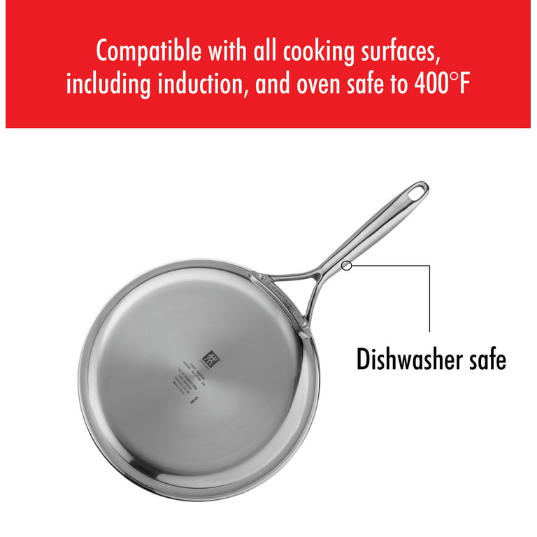 ZWILLING Energy Plus 10-inch Stainless Steel Ceramic Nonstick Fry Pan with  Lid, 2-pc - Foods Co.