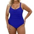 thumbnail image 1 of Womens Plus Size Swimsuit Blue Bathing Suits Womens 1 Piece Bathing Suits Plus Size Beach Swimsuit, 1 of 5