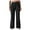 Black, variant on hotojiny Womens Casual Wide Leg Pants Elastic Waisted Loose Stretch Trousers with Pockets Breathable Yoga Pants