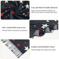 thumbnail image 5 of FORMRS Womens Scarf Winter Soft Long Big Warm Shawls Wrap Tassel Scarves, Blue Stars Pattern, 5 of 9