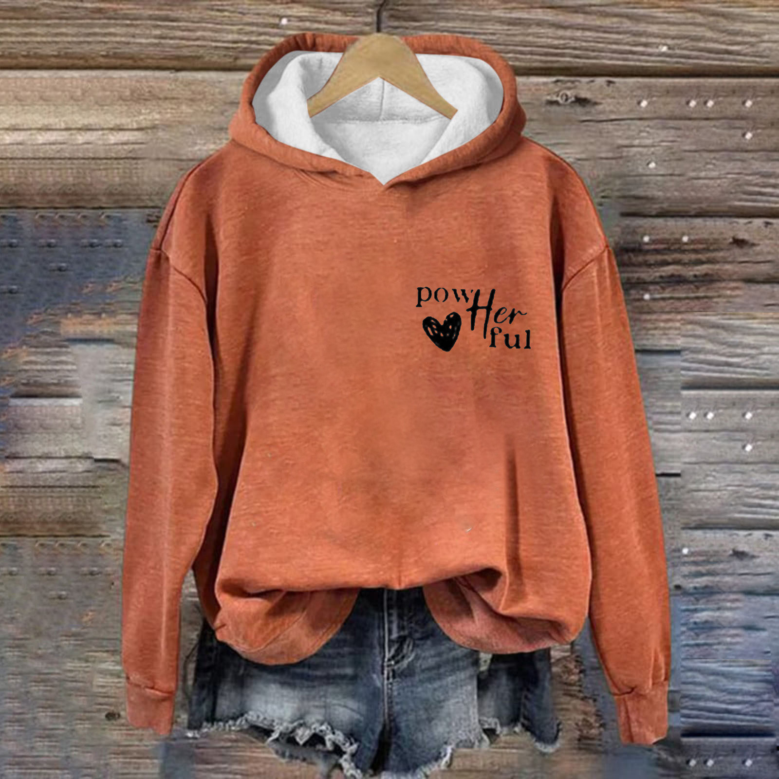 Black_FriWomens Clothing Under $10.00 Yuxingfu Women'S Casual Fall and Winter Long-Sleeved Fashion Printed Hooded Tops Sweatshirt