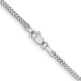thumbnail image 3 of Solid 14K White Gold 1.7mm Franco with Lobster Lock Chain - 30", 3 of 8