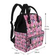 thumbnail image 2 of Balery Colorful Cute French Bulldog Mummy Backpack - Waterproof Twill Canvas, Large Capacity Diaper Bag with Multiple Pockets and Adjustable Straps, 2 of 6