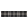 thumbnail image 3 of VHC Brands Eston Rustic Farmhouse Decor Autumn Seasonal Black Tan Plaid Runner 12x60, 3 of 4