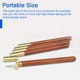 thumbnail image 2 of Graflsoa Compact Woodworking Marking Pen with Replaceable Blade - Brass & Wood Design for Precision DIY and Crafting, 2 of 6