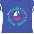 thumbnail image 4 of Inktastic Daddys First Mate (girl) Girls Toddler T-Shirt, 4 of 5