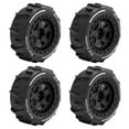 thumbnail image 3 of MERIGLARE 4 Pieces RC Off Road Buggy Wheels 2.8x1inch Replacement for 1: 14 Scale Lightweight Accessory Spare Parts Quick Installation Black, 3 of 9