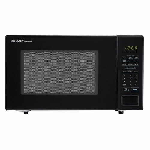 SHARP ZSMC1131CB Carousel 1.1 Cu 1000 Watts ISTA 6 Packaging Cubic Foot 1000W Countertop Microwave Oven in Black Ft 