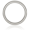 thumbnail image 3 of Titanium 6mm Ridged Edge Plain Classic Wedding Band Ring, 3 of 9