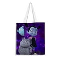 thumbnail image 1 of Vampirina Bolso de tela con estampado de lienzo para mujer, bolsa de compras reutilizable y estética, con cremallera interior, regalo para mujer, 35 × 40 cm., 1 of 6
