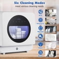 thumbnail image 7 of Portable Countertop Dishwasher Basket – 6 Wash Cycles, Dual Water Inlet, 5L Built-in Tank, High-Temp Cleaning, Air Dry, Touch Controls, Quiet, Energy Efficient for Apartments, Dorms, RVs, Boats, 7 of 7