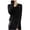 #Black 1, variant on Vynhevius Womens Sweater Solid V Neck Long Sleeve Lightweight Casual Comfort Layering Pullover Top