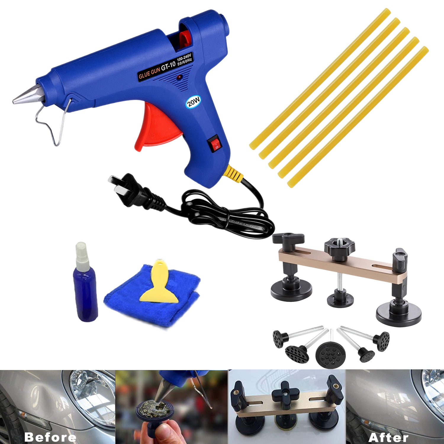 10 Pack Glue Sticks Auto Body Painltess Dent Repair For Hail Puller PDR Tool 