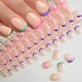 thumbnail image 5 of 120PCS Press on Nails Kit, 5 Colors Reusable Press on Nails Short Square, Glossy Short Fake Nails with Glue DIY Gift, 5 of 11