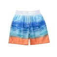 thumbnail image 2 of DAETIROS Boys Beach Shorts,Drawstring Fashion Vacation Casual Boys Summer Shorts on Clearance Light Blue Size 8 Years, 2 of 3