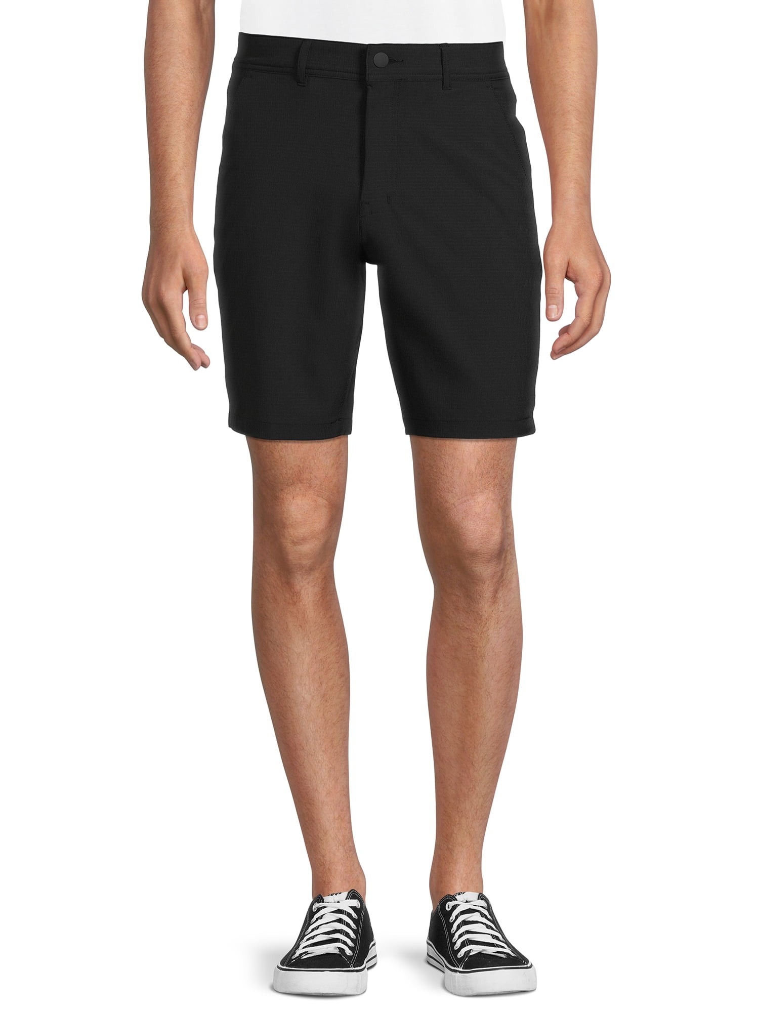 George Men's and Big Men's Synthetic Flat Front Shorts, 9" Inseam