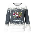 thumbnail image 4 of WXLWZYWL Merry Christmas Womens Sweatshirt Xmas Long Sleeve Round Neck Funny Shirts Christmas Lights Trees Pullover Tops, 4 of 4