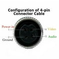 thumbnail image 3 of MYG CCTV 4 PIN Aviation to BNC RCA cable with Video, Audio and DC Power Camera cable, 3 of 5
