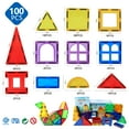 thumbnail image 6 of Magblock Magnetic Tiles Set, 100PCS STEM 3D Construction Magnet Toy, Colorful Magnetic Building Blocks for Toddlers Boys Girls, 6 of 6
