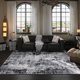 thumbnail image 2 of Area Rugcomf, lavable, bohemio, 9 x 12 pies, suave y antideslizante, gris y negro, 2 of 8