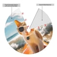 thumbnail image 2 of Lsque Surfing Cat Sun Print Christmas Tree Skirt, Tree Skirt with Ties or Velcro, Perfect for Holiday Decorations, Halloween, and New Year-36", 2 of 7