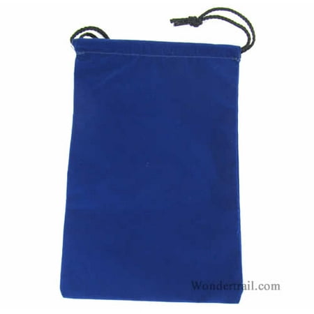 Large Game Bag - Blue Large Cloth Dice Bag (6in x 9in) Koplow Games