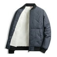 thumbnail image 3 of Tuphregyow Versatile Men's Quilt Lined Flannel Jacket - Plaid Shirt Coat with Button Down, Suitable for Various Winter Gray M, 3 of 5