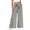 Black, variant on Women's Striped Wide Leg Pants, Casual Elastic Waist Trousers for Women, Patchwork Summer Palazzo Pants with Side Pockets, Loose Comfy High Waist Long Pants for Vacation Daily Wear Beige L