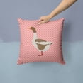 thumbnail image 2 of Pomeranian Rogener Goose Animal Art Checkboard Design Fabric Decorative Pillow, 2 of 4