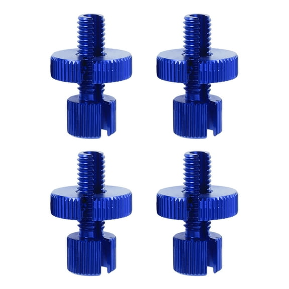 Unique Bargains 4 Pcs M8 Motorcycle Clutch Brake Cable Adjuster Screw Aluminum Alloy Brake Clutch Line Adjusting Bolt for Motorbike Scooter Dirt Bike Blue
