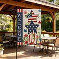 thumbnail image 2 of Yhmxh 4th of July Garden Flag 12x18 Inch Patriotic Double Sided Burlap Flag Outside, Memorial Day Welcome Flag American Stars and Stripes 250th Anniversary Flag Yard Outdoor Decoration, 2 of 7